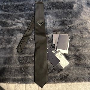 Prada Re-Nylon gabardine tie brand new with tags on